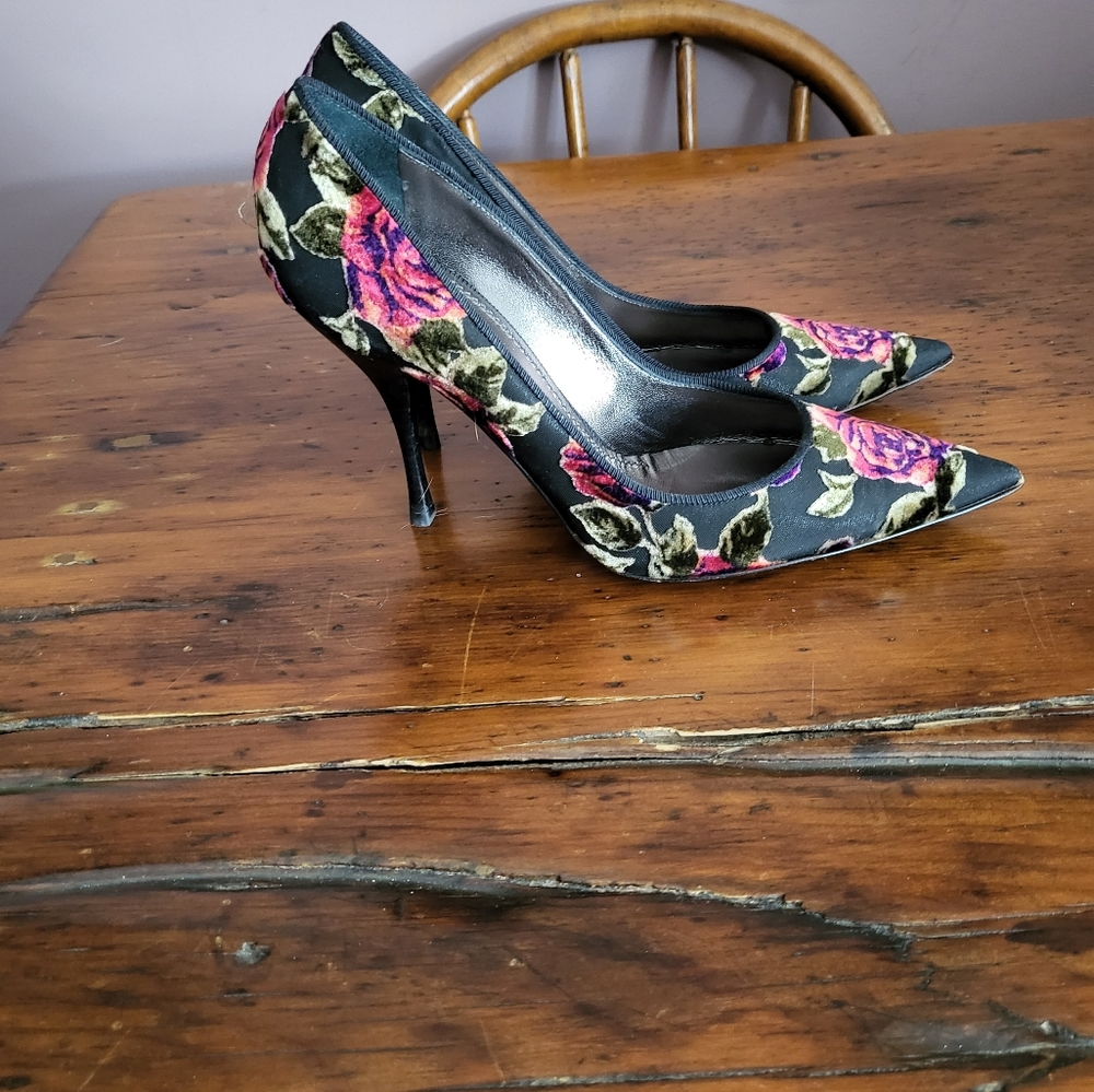 Casadei floral stilettos 7.5 - hardly worn - made in Italy - Picture 4 of 10